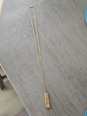 Gold Bar Pendant Necklace - Women Jewelry